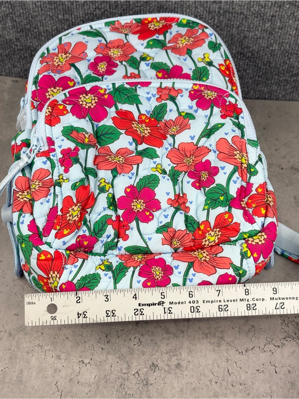 Disney Vera Bradley Mickey Meadow Backpack Small Banbury Backpack New With Tags - Picture 7 of 7